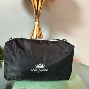 Dolce & Gabbana Black Logo Toiletry Pouch